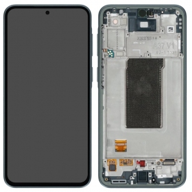 Samsung Galaxy A37 5G ekraan (hallroheline) (raamiga) (originaal)