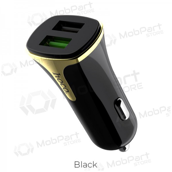 Laadija automobilinis Hoco Z31 Quick Charge 3.0 (3.4A) x 2 USB (mustad)