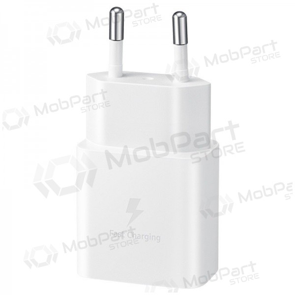 Laadija originaalne Samsung EP-T1510XWEGEU 15W + kaabel Type-C 1m pakendis valged