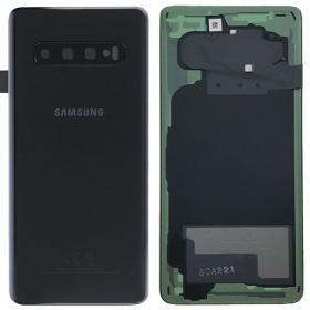Samsung G973 Galaxy S10 patareipesade kaas (tagakaas) mustad (Prism Black) (kasutatud grade C, originaalne)
