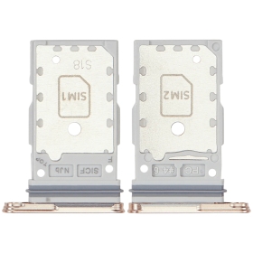 Samsung Galaxy S25, S25+ Dual SIM kaardi hoidja (roosi värvi / kuldsed) (originaalne)