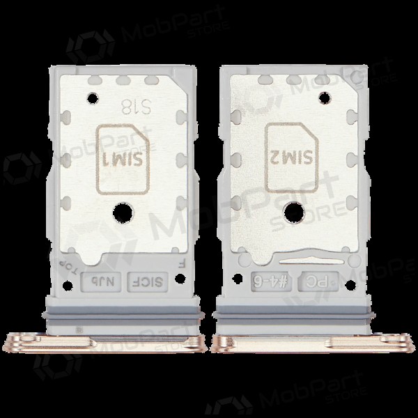 Samsung Galaxy S25, S25+ Dual SIM kaardi hoidja (roosi värvi / kuldsed) (originaalne)