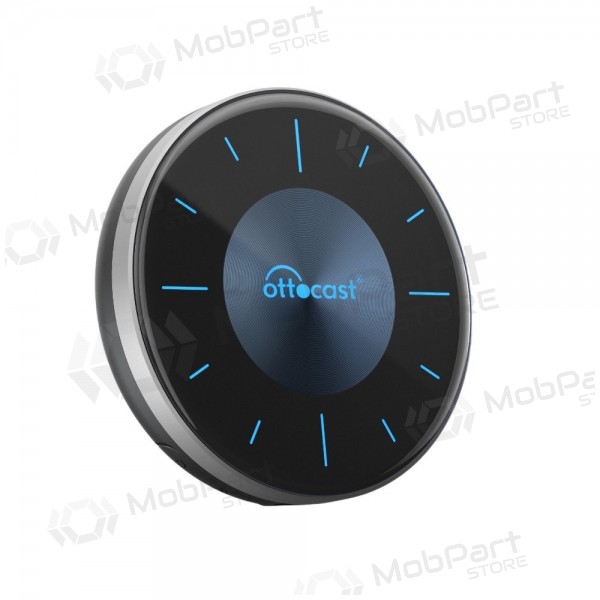 Juodas juhtmevaba CarPlay / Android Auto adapter Ottocast OttoAiBox P3 PCS46
