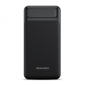 Väline patarei / aku Power Bank Awei P6K 5V/2.1A 20000mAh must