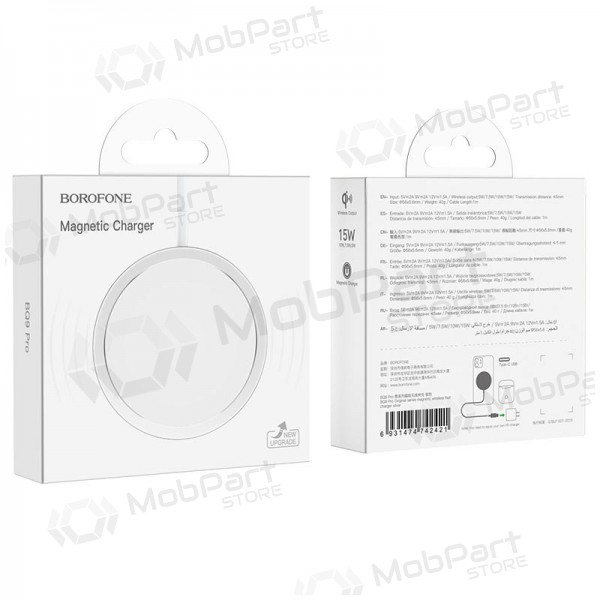 Laadija juhtmeta Borofone BQ9 Pro Original Magnetic (10W) (hõbedased)