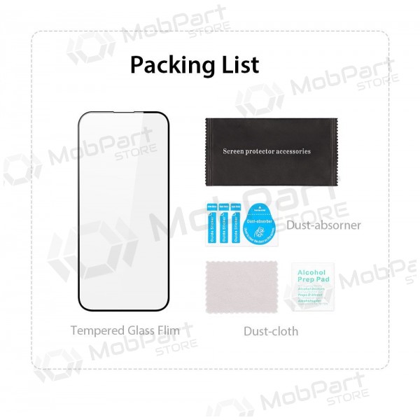 LCD apsauginis stikliukas Dux Ducis Redmi 14C/Redmi A4/Poco C75 mustad