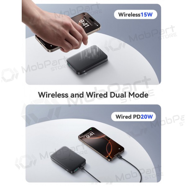 Väline patarei / aku Power Bank Joyroom JR-PBM12 22.5W Magnetic Wireless 10000mAh must Väline patarei / aku Power Bank Joyroom JR-PBM12 22.5W Magnetic Wireless 10000mAh must