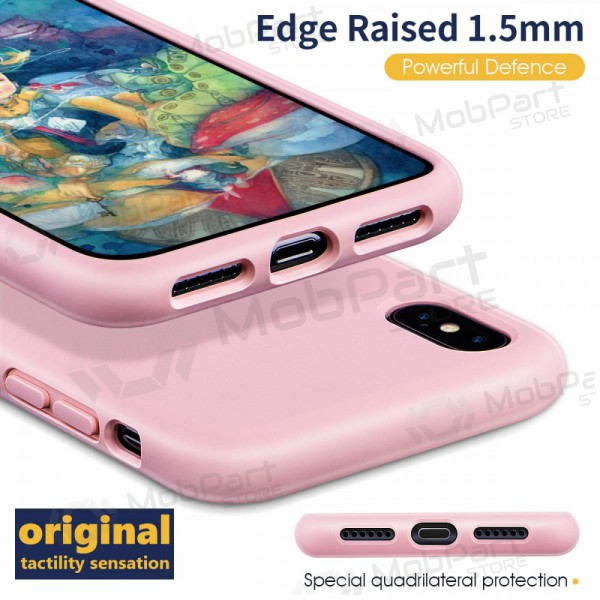 Apple iPhone 13 Pro Max ümbris - Liquid Silicone 1.5mm (roosa)