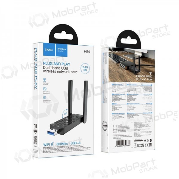USB Wi-Fi adapter Hoco HI34 USB 3.0 Wi-Fi 6 must