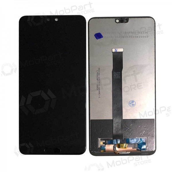 Huawei P20 ekraan (mustad) (su Home mygtuku) Huawei P20 ekraan (mustad) (su Home mygtuku)