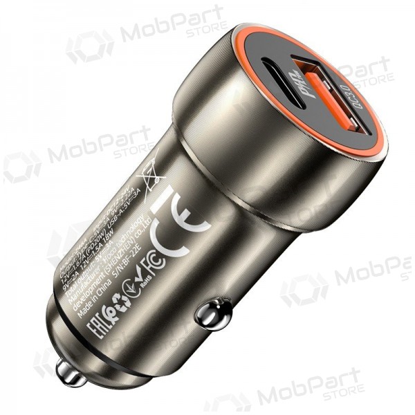 Laadija automobilinis Hoco Z46A USB-A/Type-C PD20W+QC3.0 hall