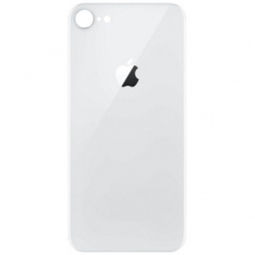 Apple iPhone SE 2020 patareipesade kaas (tagakaas) (valged) (bigger hole for camera)