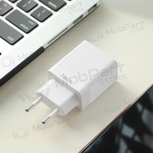Laadija HOCO C51A Prestige power Dual USB (5V 3.4A) (valged)