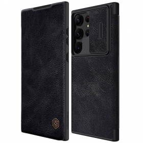 Samsung Galaxy S23 Plus ümbris „Nillkin Leather“ (mustad)