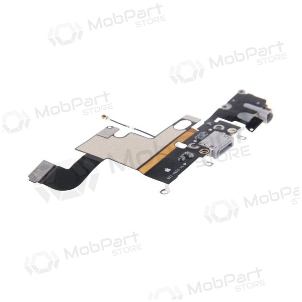 Apple iPhone 6 laadimispesa ja mikrofoni liides (laadimisliides) (hall) (kasutatud, originaalne) Apple iPhone 6 laadimispesa ja mikrofoni liides (laadimisliides) (hall) (kasutatud, originaalne)