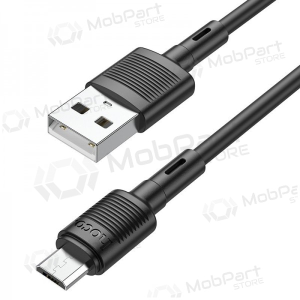 USB kaabel Hoco X83 USB-A to MicroUSB 1.0m mustad