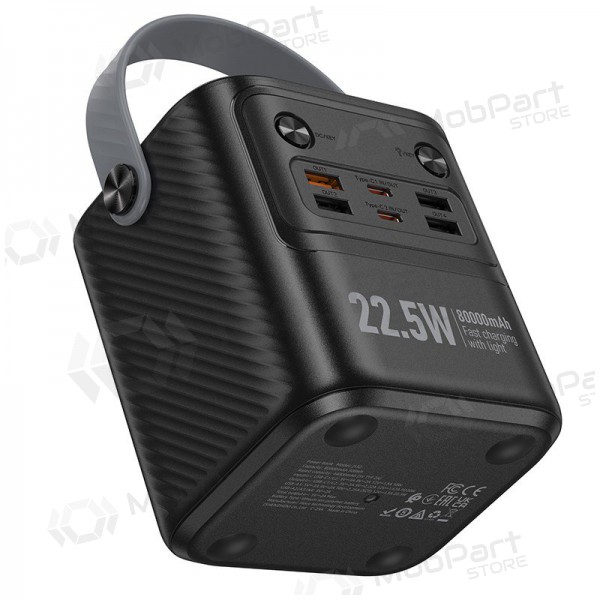 Väline patarei / aku Power Bank Hoco J152 22.5W+PD20W 80000mAh must Väline patarei / aku Power Bank Hoco J152 22.5W+PD20W 80000mAh must