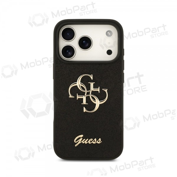 Apple iPhone 18 Pro Max ümbris - Guess PU Fixed Glitter 4G Metal Logo (must)