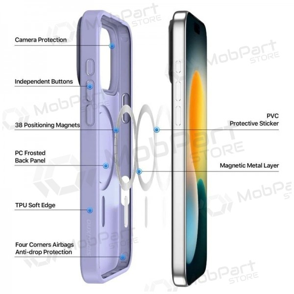 Apple iPhone 17 Pro, 18 Pro ümbris - Dux Ducis Yind (lilla)