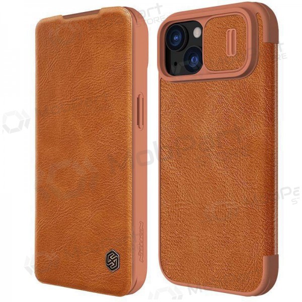 Apple iPhone 14 ümbris - Nillkin Leather (pruun)