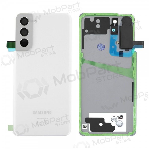 Samsung G991 Galaxy S21 5G patareipesade kaas (tagakaas) (Phantom White) (kasutatud grade C, originaalne) Samsung G991 Galaxy S21 5G patareipesade kaas (tagakaas) (Phantom White) (kasutatud grade C, originaalne)