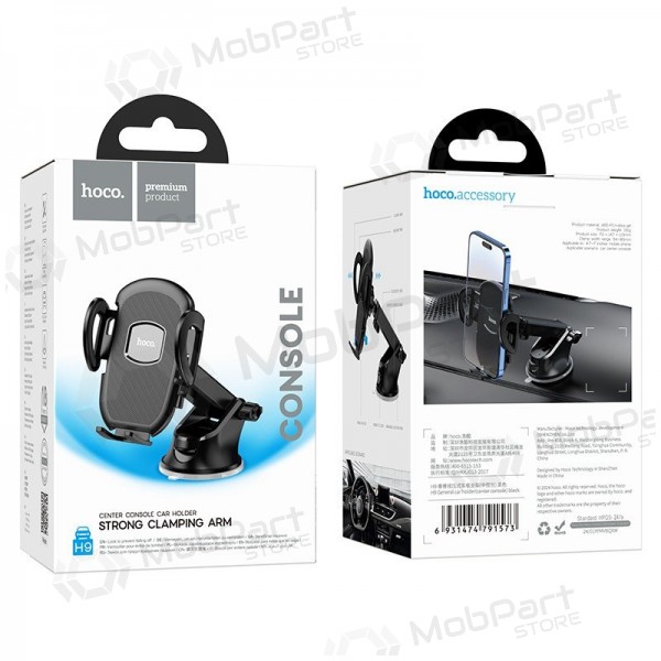 Auto telefonihoidja Hoco H9 (dashboard) mustad