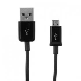 USB kaabel microUSB (mustad) 1.0m