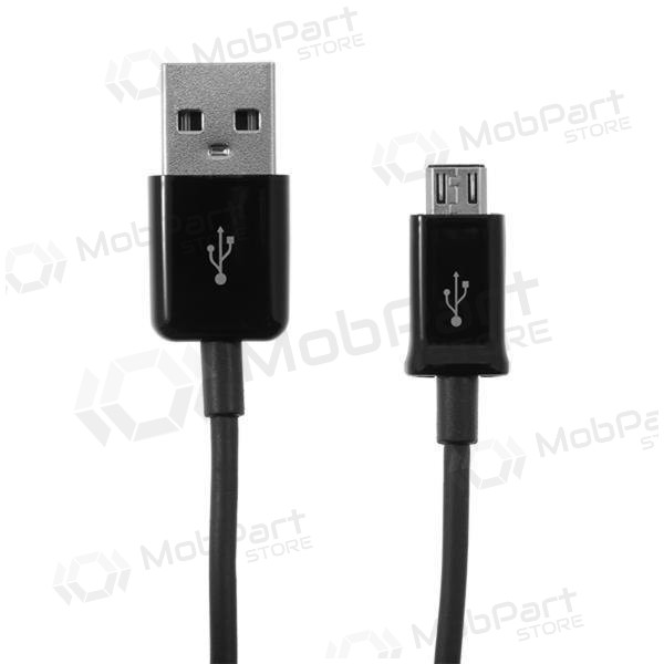 USB kaabel microUSB (mustad) 1.0m