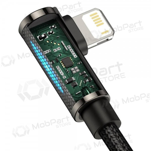 USB kaabel Baseus Legend Lightning 2.4A 2.0m (mustad) CALCS-A01