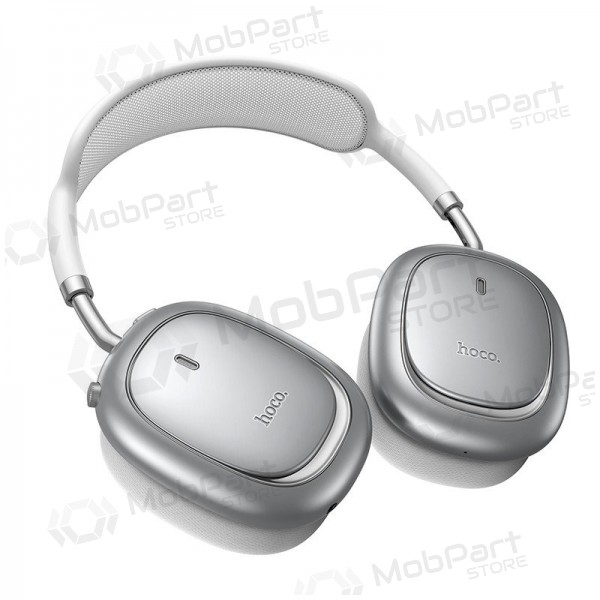 Juhtmevabad kõrvaklapid mikrofoniga Hoco W68 ANC Bluetooth hõbedased