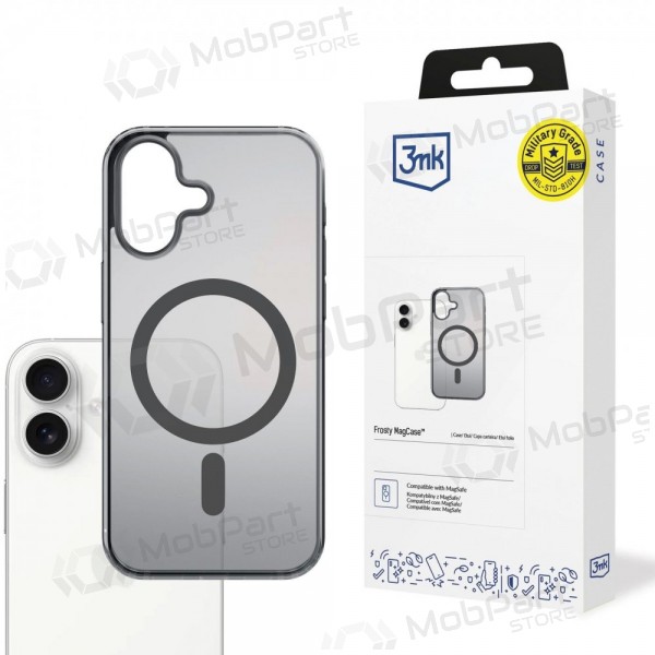 Apple iPhone 16 Pro Max ümbris - 3mk Frosty MagCase (must)