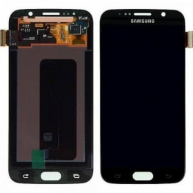 Samsung G920F Galaxy S6 ekraan (mustad) (service pack) (originaalne)