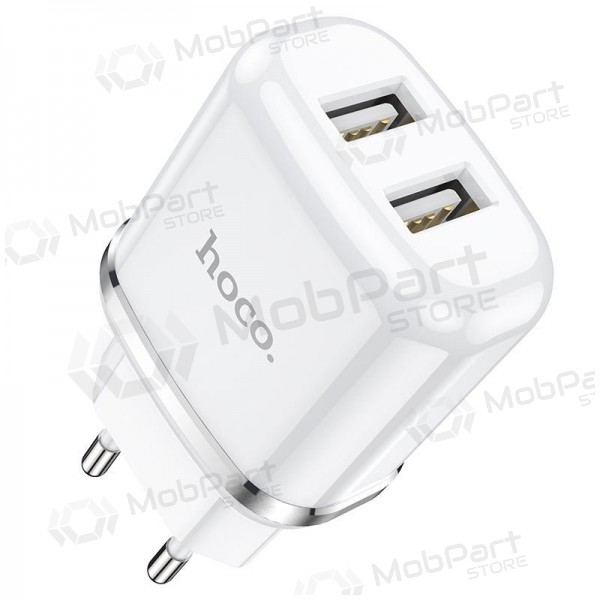 Laadija Hoco N4 x 2 USB  jungtimis (2.4A) (valged)