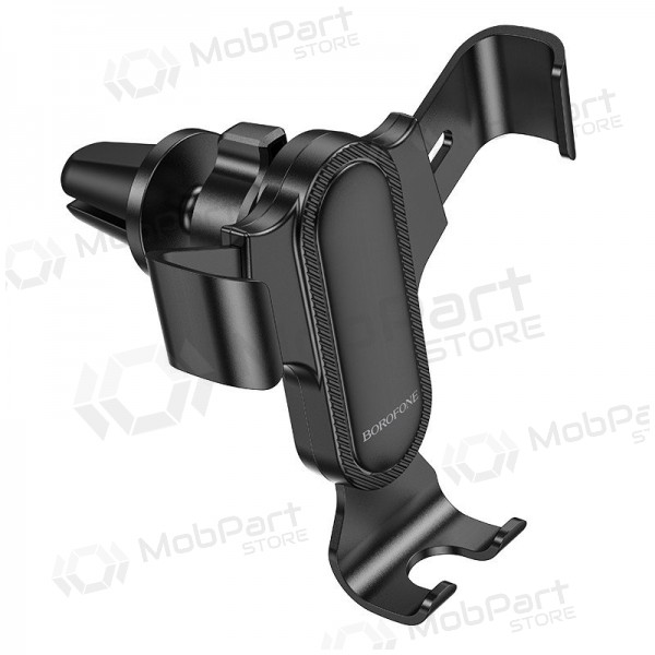 Automobilinis Universaalne telefono laikiklis Borofone BH74 tvirtinamas ant ventiliacijos grotelių, mustad