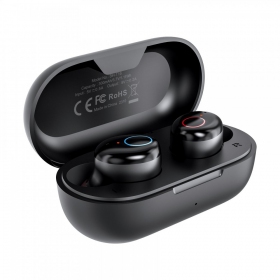 Juhtmetas ausinės Choetech BH-T16 Hi-Fi Bean TWS juodos