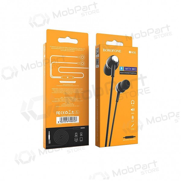 Vabakäeseadmega Borofone BM36 3,5mm (must) Vabakäeseadmega Borofone BM36 3,5mm (must)