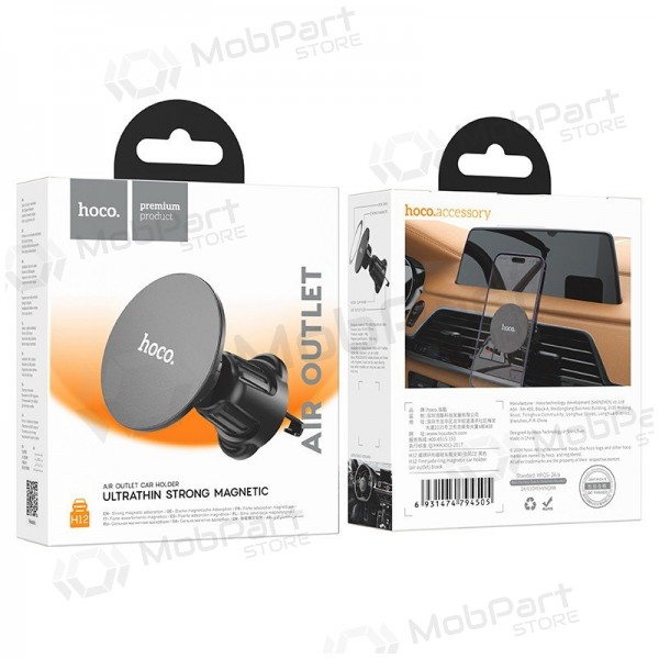 Auto telefonihoidja Hoco H12 (air vent) mustad