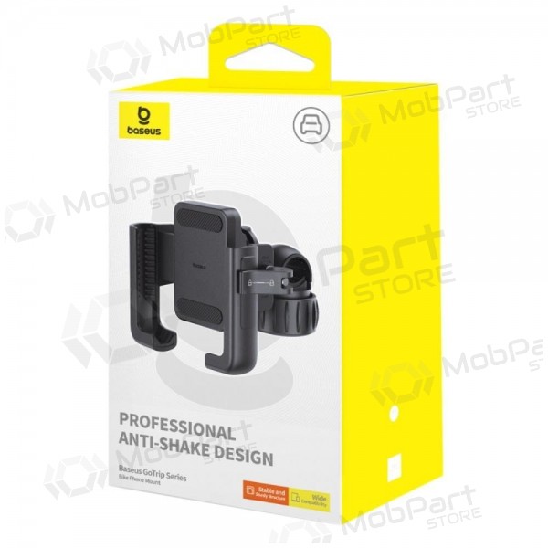 Telefono laikiklis dviračiui Baseus GoTrip Series Bike Phone Mount Cluster mustad C40572301111-00