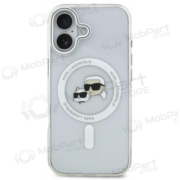 Apple iPhone 17 ümbris - Karl Lagerfeld IML K&CH Heads Metal Frame MagSafe (läbipaistev)