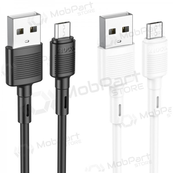USB kaabel Hoco X83 USB-A to MicroUSB 1.0m mustad