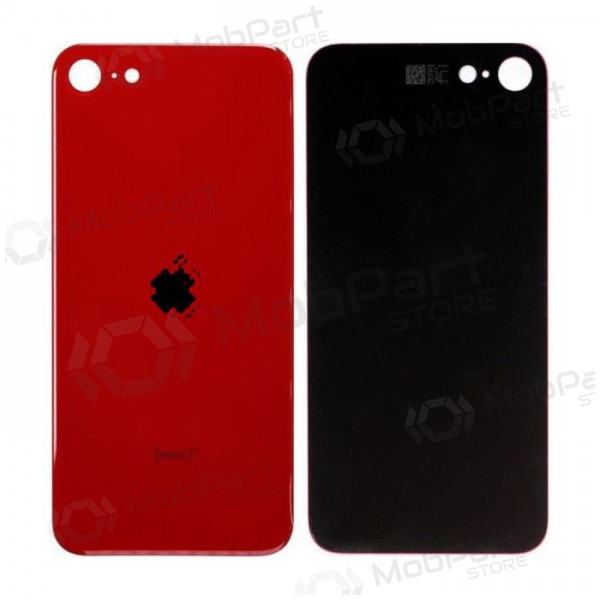 Apple iPhone SE 2020 / SE 2022 patareipesade kaas (tagakaas) (punane) (bigger hole for camera)