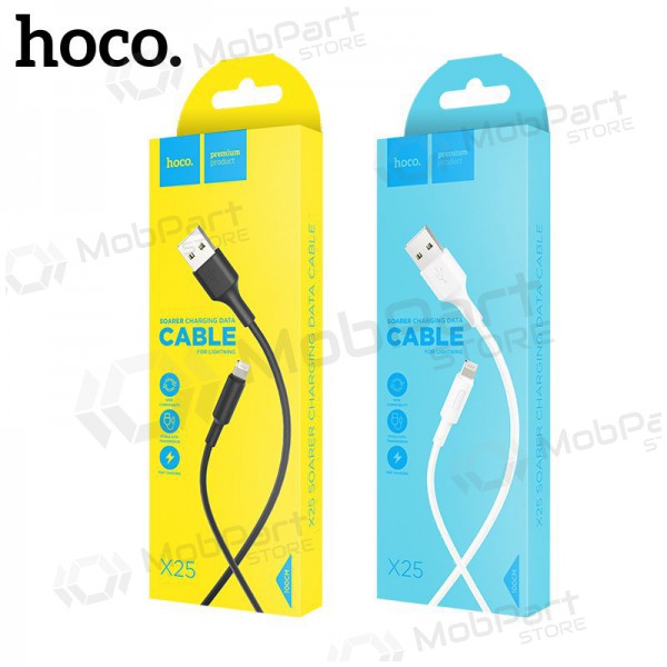 USB kaabel HOCO X25 lightning 1.0m (valged) USB kaabel HOCO X25 lightning 1.0m (valged)