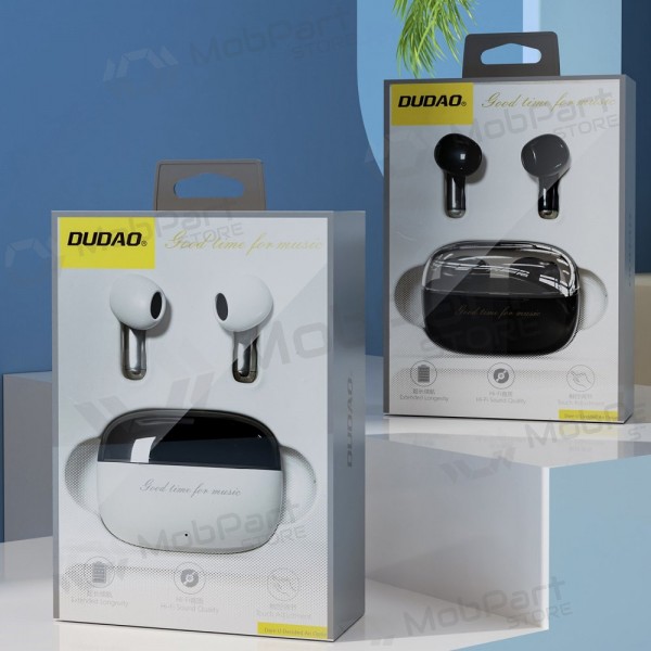 Dudao U8 Bluetooth USB-C mustad juhtmevabad kõrvaklapid mikrofoniga