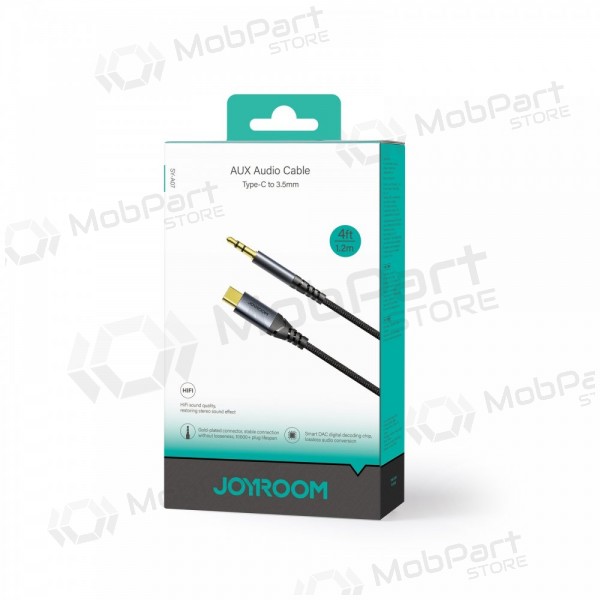 Audio kaabel Joyroom SY-A07 USB-C to 3,5mm 1.2m mustad