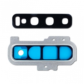 Samsung G975 Galaxy S10+ kaamera klaas valged (Prism White)