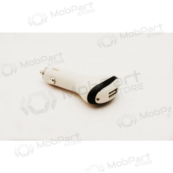 Autolaadija (USB) (big/long) valged (0.6A)