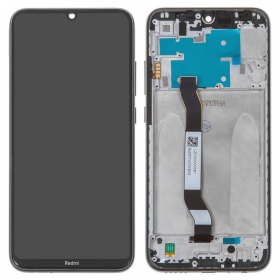 Xiaomi Redmi Note 8 / Note 8 2021 ekraan (mustad) (koos raamiga) (originaalne)