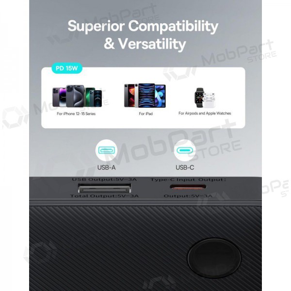 Väline patarei / aku Power Bank Baseus Airpow Lite 15W 10000mAh must P10067500123-00 Väline patarei / aku Power Bank Baseus Airpow Lite 15W 10000mAh must P10067500123-00