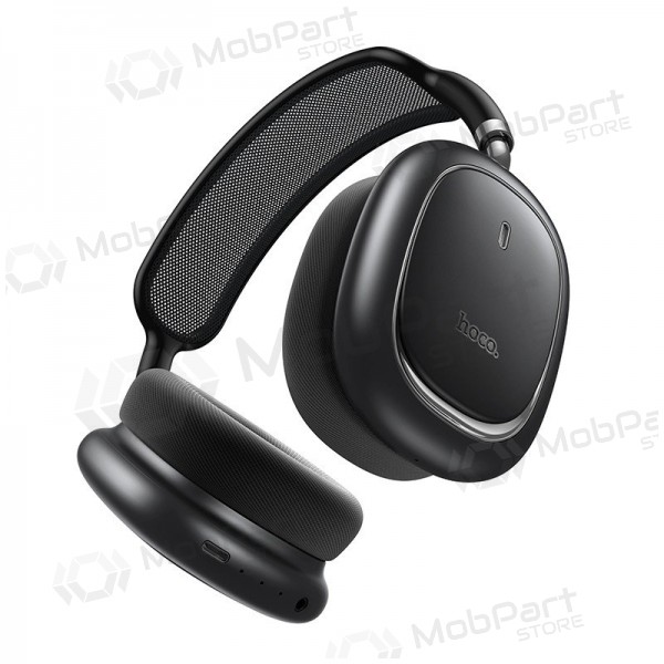 Juodos belaidės Hoco W68 ANC Bluetooth kõrvaklapid mikrofoniga