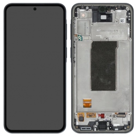 Samsung Galaxy A37 5G ekraan (tumehall) (raamiga) (originaal)